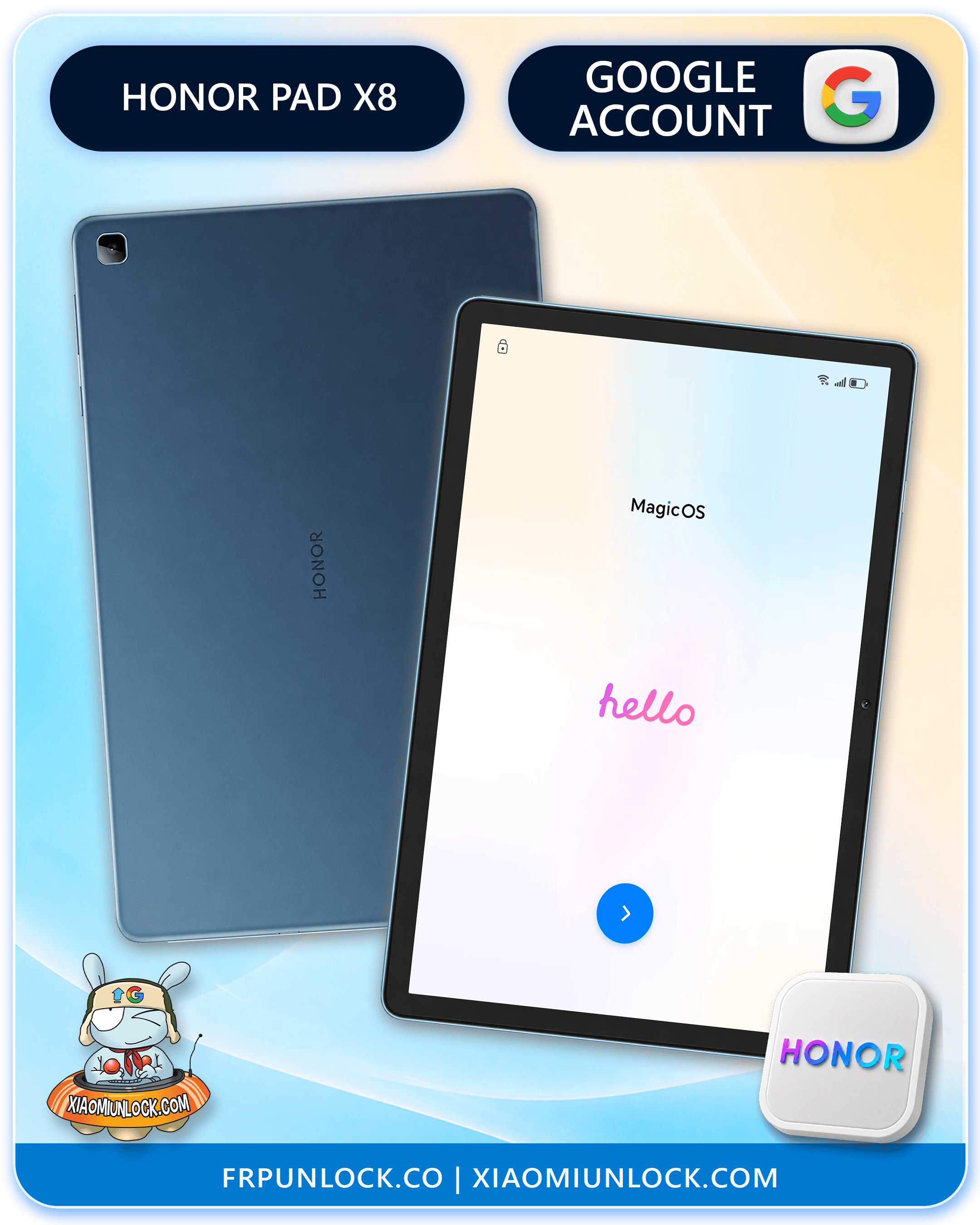 Eliminar Cuenta Google Honor Pad X8